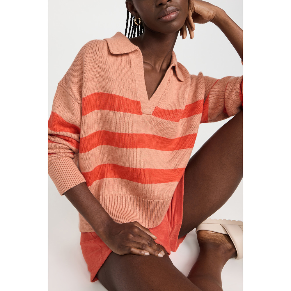 Velvet 'Lucie 05' Pink Cotton Sweater Size M